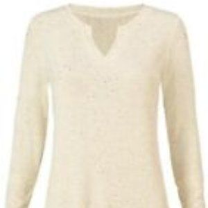 cabi Fall 2020 Simple Tee (Oatmeal), Size Small